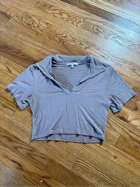 Women’s tan collared shirt